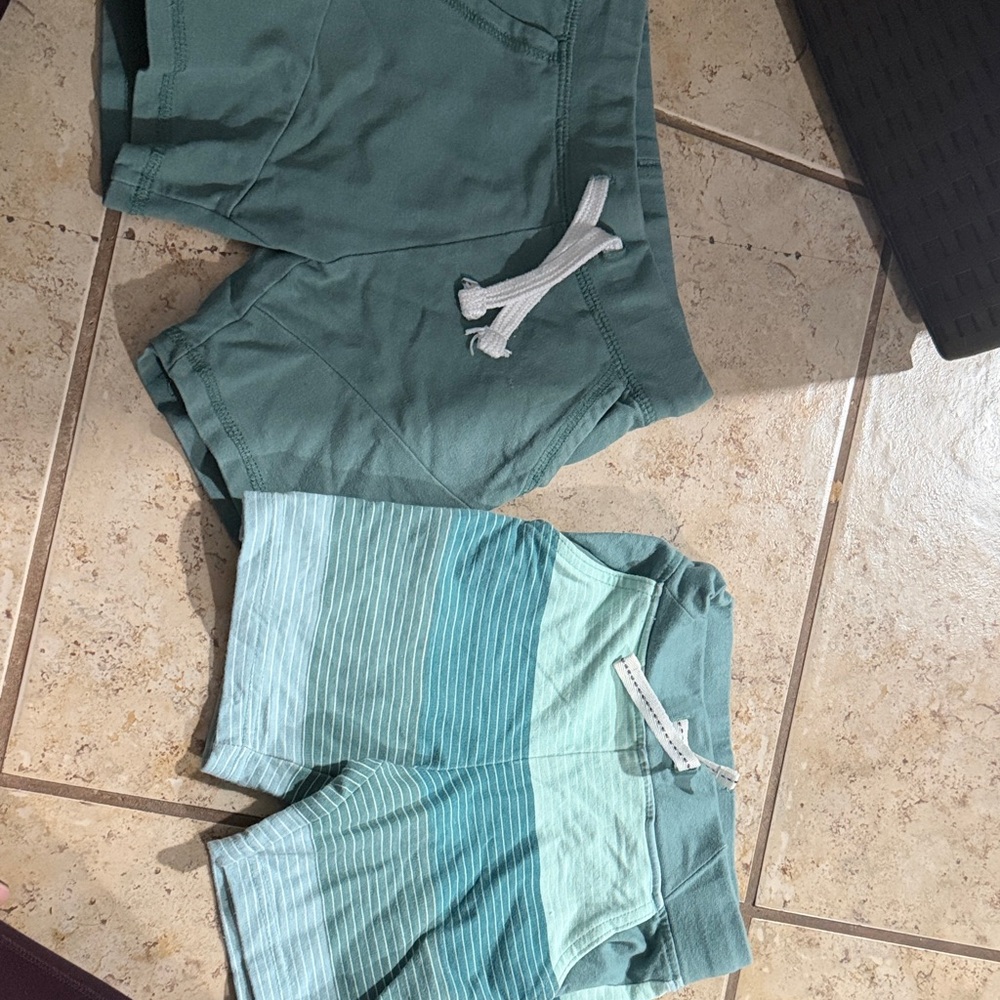 Eddie Bauer Kids Teal and Striped Shorts Set